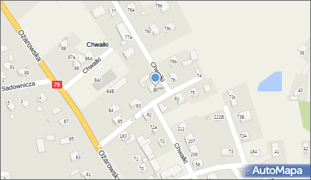 Chwałki, Chwałki, 80, mapa Chwałki