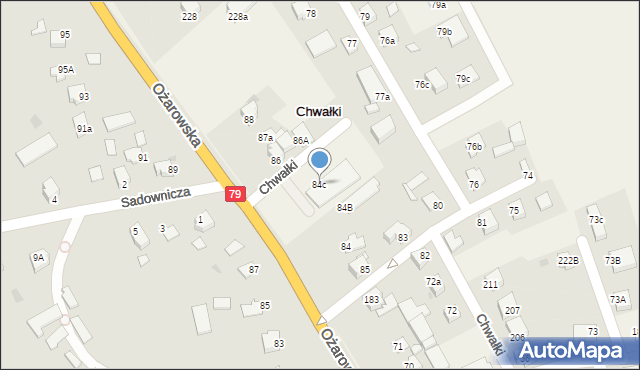 Chwałki, Chwałki, 84c, mapa Chwałki