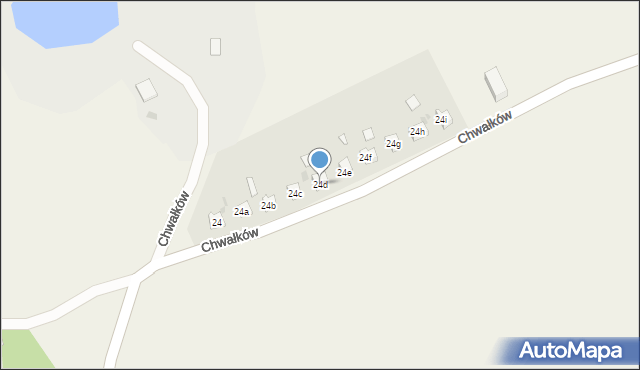 Chwałków, Chwałków, 24d, mapa Chwałków