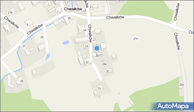 Chwałków, Chwałków, 29, mapa Chwałków