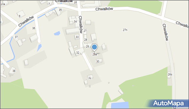 Chwałków, Chwałków, 29a, mapa Chwałków