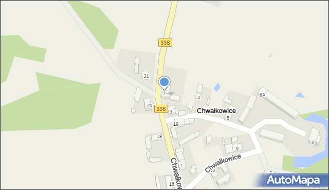 Chwałkowice, Chwałkowice, 2A, mapa Chwałkowice