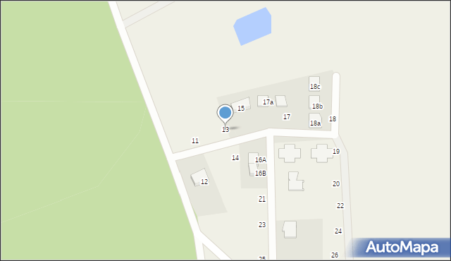 Chwałkówko, Chwałkówko, 13, mapa Chwałkówko