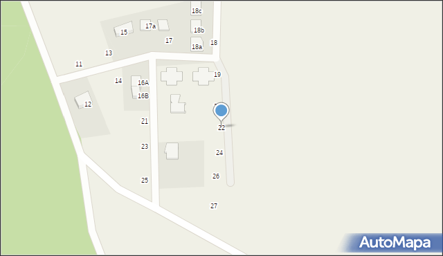 Chwałkówko, Chwałkówko, 22, mapa Chwałkówko