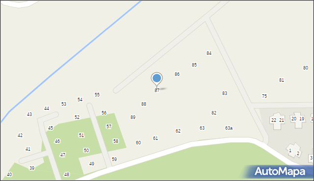 Chwałkówko, Chwałkówko, 87, mapa Chwałkówko
