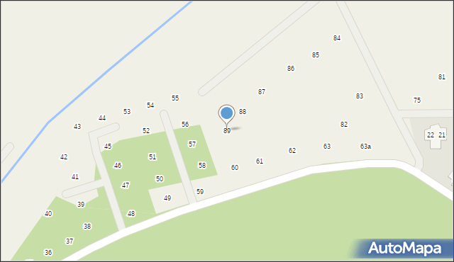 Chwałkówko, Chwałkówko, 89, mapa Chwałkówko