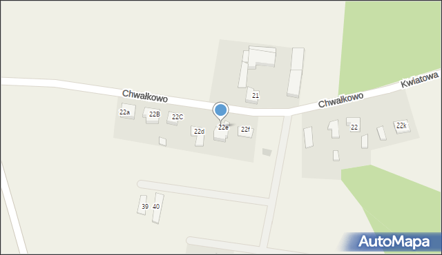 Chwałkowo, Chwałkowo, 22e, mapa Chwałkowo