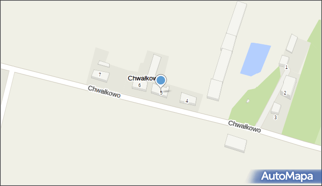 Chwałkowo, Chwałkowo, 5, mapa Chwałkowo