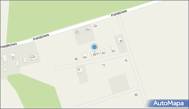 Chwałkowo, Chwałkowo, 63, mapa Chwałkowo