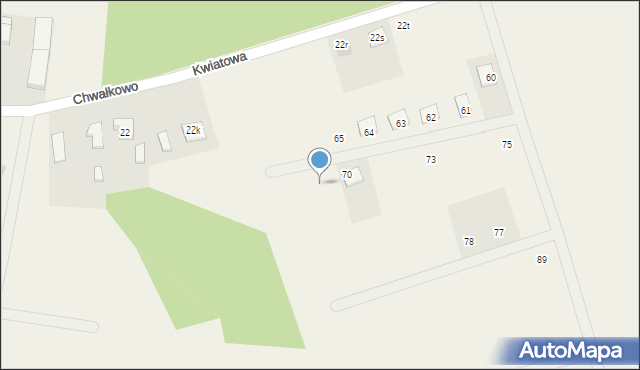 Chwałkowo, Chwałkowo, 69, mapa Chwałkowo