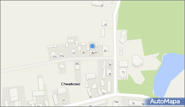 Chwałkowo, Chwałkowo, 39, mapa Chwałkowo