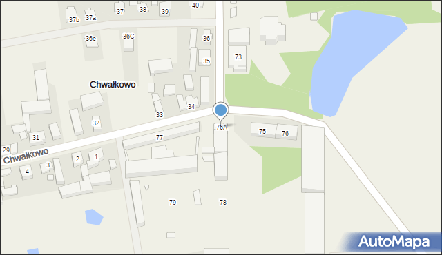 Chwałkowo, Chwałkowo, 76A, mapa Chwałkowo