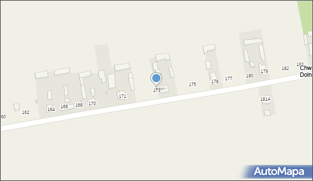 Chwałowice, Chwałowice, 173, mapa Chwałowice