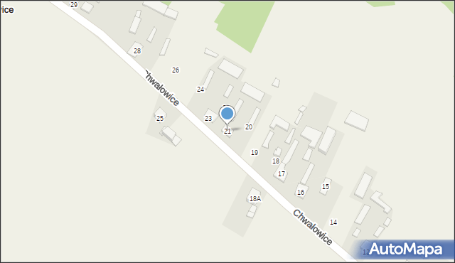 Chwałowice, Chwałowice, 21, mapa Chwałowice