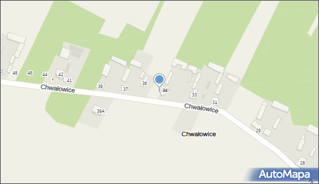 Chwałowice, Chwałowice, 35, mapa Chwałowice
