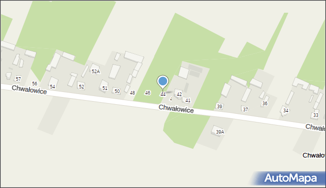 Chwałowice, Chwałowice, 44, mapa Chwałowice