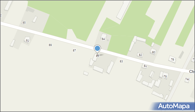 Chwałowice, Chwałowice, 85, mapa Chwałowice
