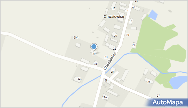 Chwałowice, Chwałowice, 29, mapa Chwałowice