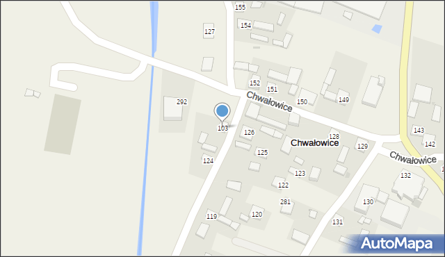 Chwałowice, Chwałowice, 103, mapa Chwałowice