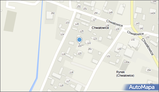 Chwałowice, Chwałowice, 121, mapa Chwałowice