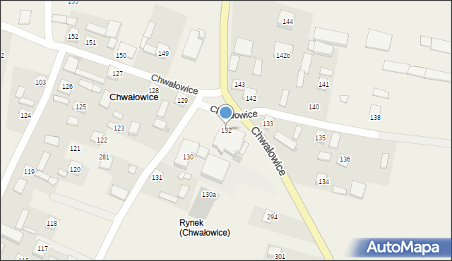 Chwałowice, Chwałowice, 132, mapa Chwałowice