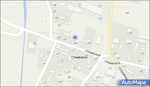 Chwałowice, Chwałowice, 150, mapa Chwałowice