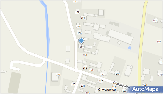 Chwałowice, Chwałowice, 154, mapa Chwałowice