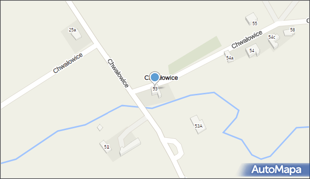 Chwałowice, Chwałowice, 53, mapa Chwałowice