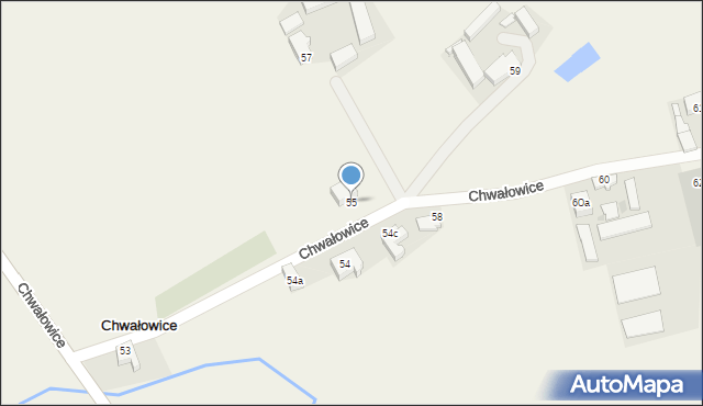 Chwałowice, Chwałowice, 55, mapa Chwałowice