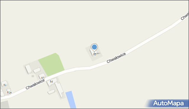 Chwałowice, Chwałowice, 65, mapa Chwałowice