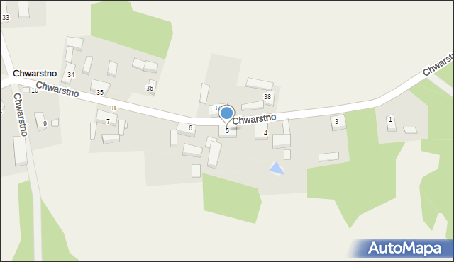 Chwarstno, Chwarstno, 5, mapa Chwarstno
