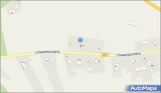 Chwarszczany, Chwarszczany, 36, mapa Chwarszczany