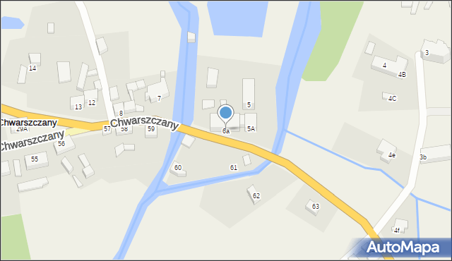 Chwarszczany, Chwarszczany, 6a, mapa Chwarszczany