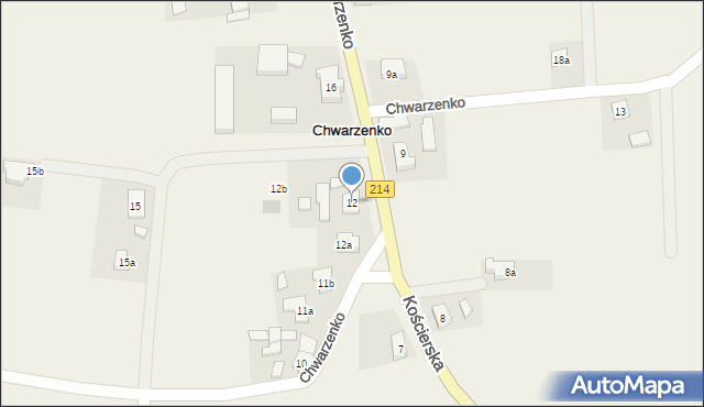 Chwarzenko, Chwarzenko, 12, mapa Chwarzenko
