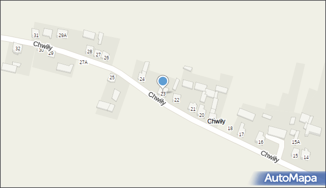 Chwiły, Chwiły, 23, mapa Chwiły