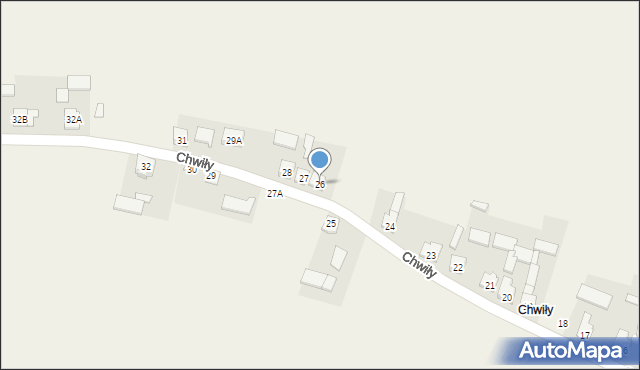 Chwiły, Chwiły, 26, mapa Chwiły