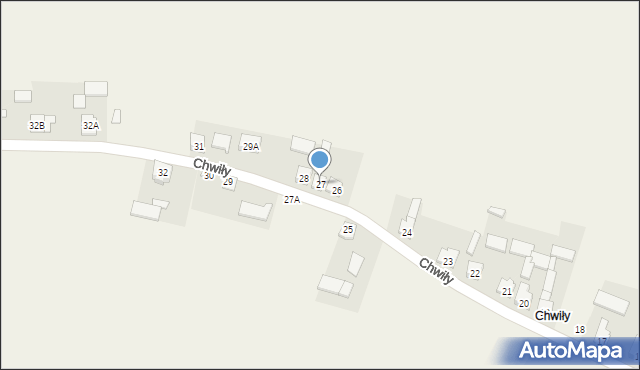 Chwiły, Chwiły, 27, mapa Chwiły
