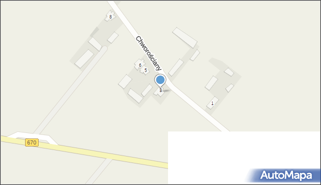 Chworościany, Chworościany, 4, mapa Chworościany