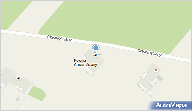 Chworościany, Chworościany, 40, mapa Chworościany