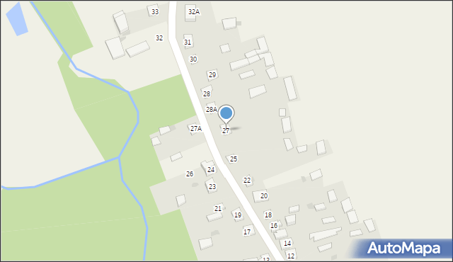 Chybów, Chybów, 27, mapa Chybów