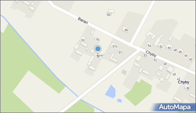 Chyby, Chyby, 59, mapa Chyby
