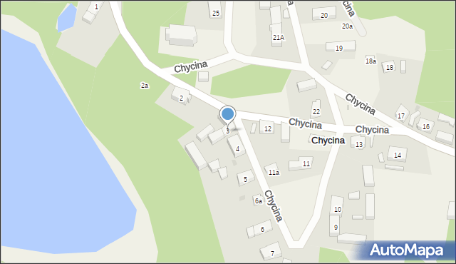 Chycina, Chycina, 3, mapa Chycina