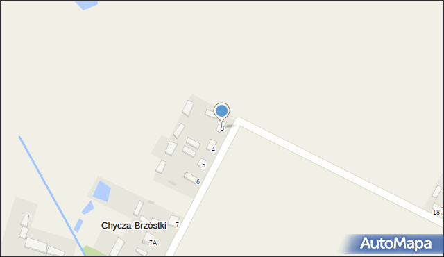 Chycza-Brzóstki, Chycza-Brzóstki, 3, mapa Chycza-Brzóstki