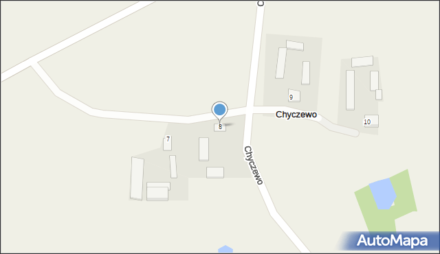 Chyczewo, Chyczewo, 8, mapa Chyczewo