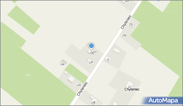 Chyleniec, Chyleniec, 12g, mapa Chyleniec