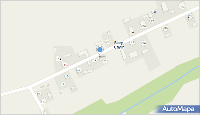 Chylin, Chylin, 20, mapa Chylin