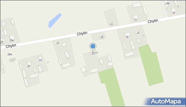 Chylin, Chylin, 20, mapa Chylin