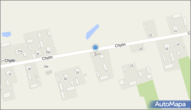 Chylin, Chylin, 22, mapa Chylin