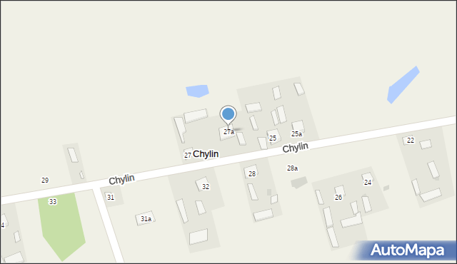 Chylin, Chylin, 27a, mapa Chylin