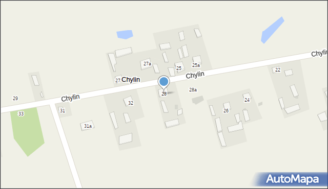 Chylin, Chylin, 28, mapa Chylin